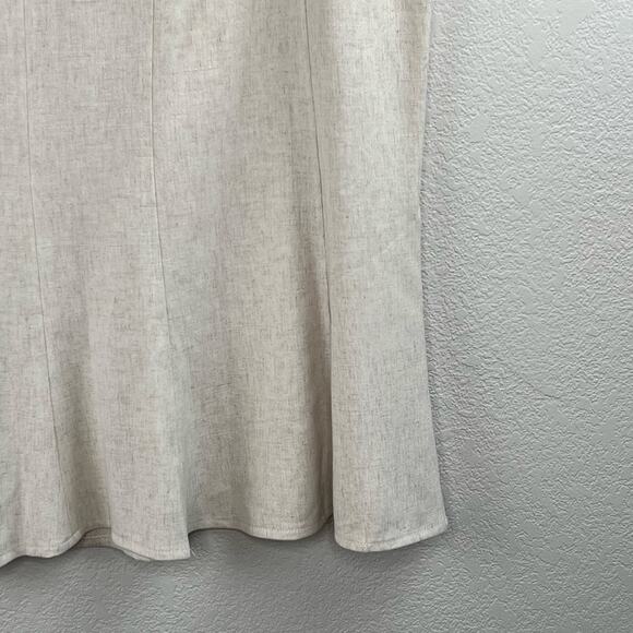 Courtenay Paneled Midi Skirt Heathered Cream NWT Plus Size 22W - Picture 11 of 14
